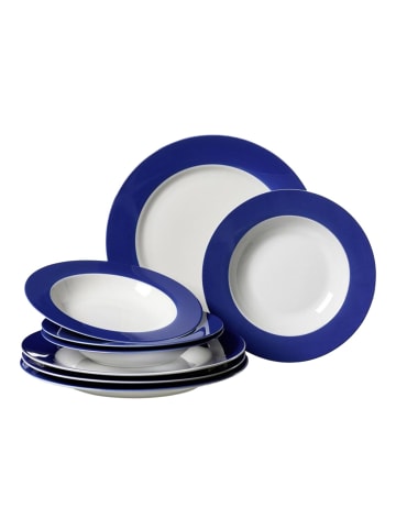 Ritzenhoff & Breker 8-tlg. Tafelservice Doppio in Indigo Blau
