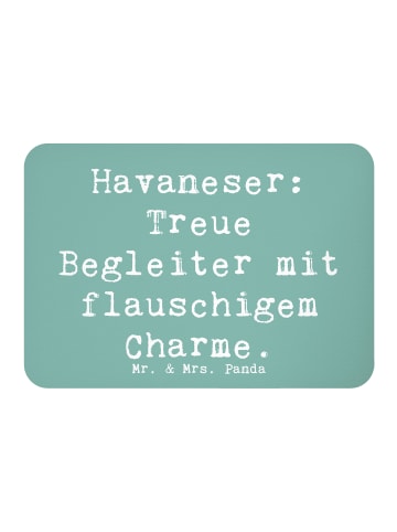 Mr. & Mrs. Panda Kühlschrankmagnet Spruch Havaneser Charme mit S... in Meeresbrise