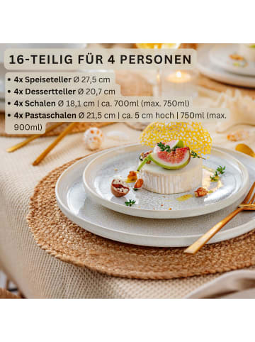 Sänger TAFELSERVICE KORFU - 12 teilig aus Steingut
