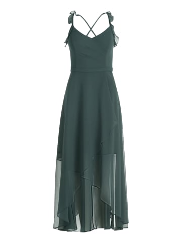Vera Mont Abendkleid mit Volant in Dusty Slate