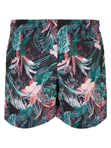 Urban Classics Badeshorts in dark flower aop