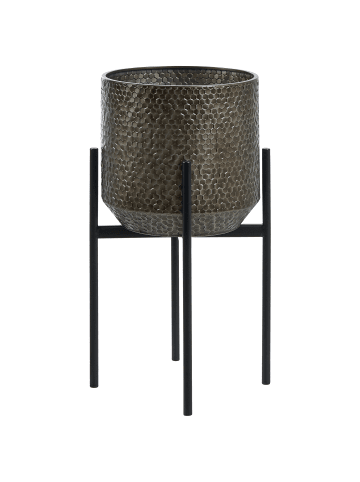 Beliani Indoor Blumentopf ALDOVANDRA in Schwarz - (W) 34 x (H) 62 x (L) 34 cm