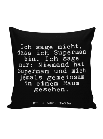 Mr. & Mrs. Panda Deko Kissen Ich sage nicht, dass... mit Spruch in Schwarz