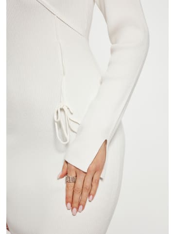 NAEMI Damen Kleid in Wollweiss