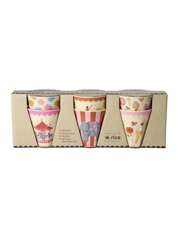 Rice Kleine Becher Fun Fair - 6er Pack in pink