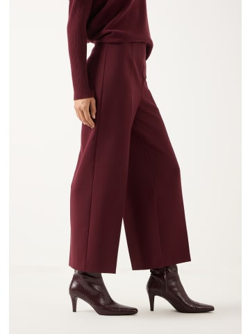 More & More verkürzte, weite Hose in pomegranate red