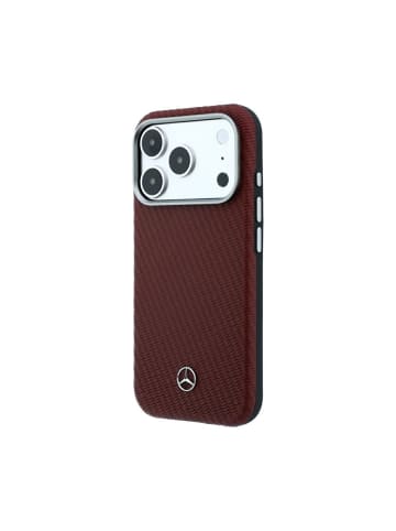 COFI 1453 Mercedes Semi Wrap Wood kompatibel mit iPhone 18 Pro und 17 in Burgunderrot