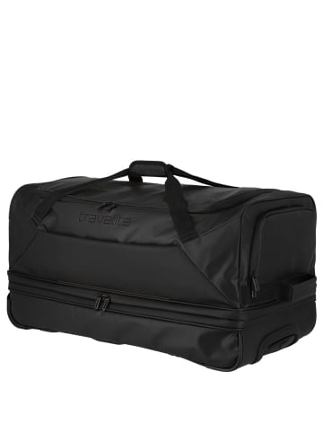 travelite Basics - Rollenreisetasche Plane 98/119L 70 cm erw. (black) in schwarz