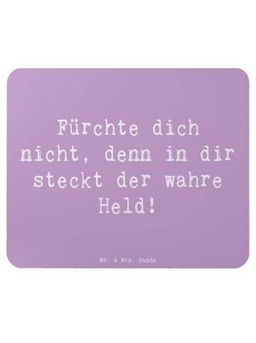 Mr. & Mrs. Panda Mouse Pad Spruch Ängste vor Monstern besiegen m... in Lavendeltraum