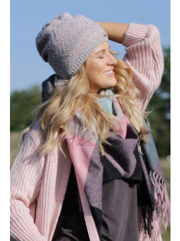 styleBREAKER Strick Beanie Mütze in Rose-Grau