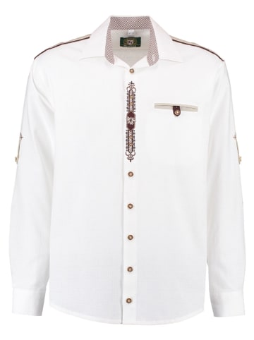 OS-Trachten Trachtenhemd Hupayo in weiß