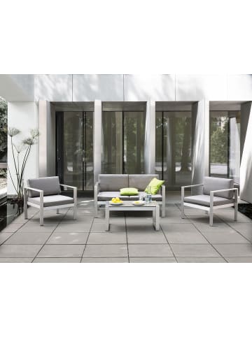 Beliani Couchtisch SALERNO in Grau - (W) 50 x (H) 42 x (L) 90 cm