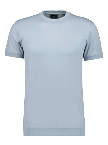 Ragman Rundhals T-Shirt für Herren in silber