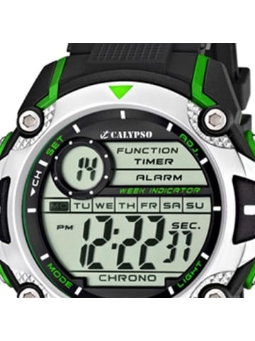 Calypso Digital-Armbanduhr Calypso Digital schwarz extra groß (ca. 47mm)