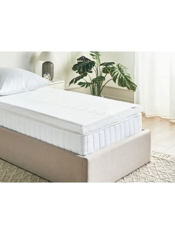 Beliani Topper FROSTY in Weiß - (W) 90 x (H) 6 x (L) 200 cm
