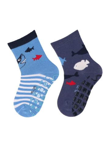 Sterntaler ABS-Socken DP Hai/Fische in samtblau