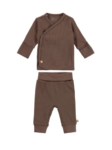 Sterntaler Set Babyjacke und Hose in braun
