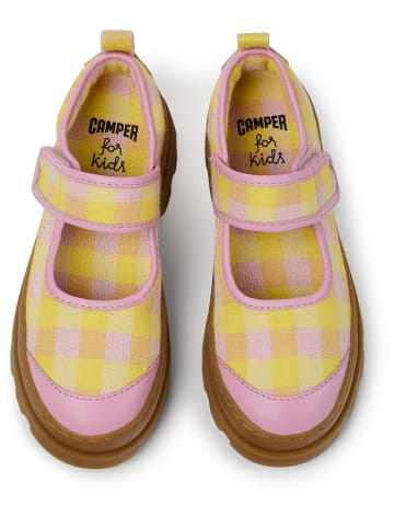 Camper Ballerinas " Brutus " in Gelb / Rosa