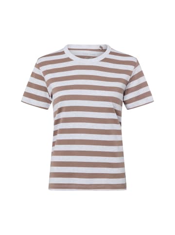 Marie Lund Shirt in taupe hellgrau - 0001