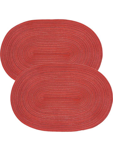 Erwin Müller Tischset 2er-Pack Silves in rot