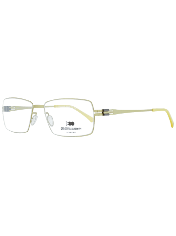 Greater Than Infinity Herren Optische Fassungen Rechteck Gelb