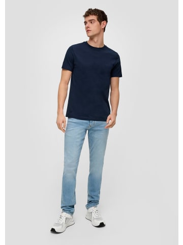 QS T-Shirt kurzarm in Blau