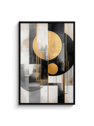 MuchoWow Poster mit Leiste  Gold