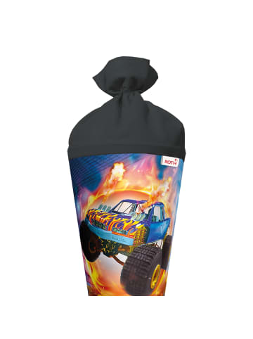 ROTH Schultüte groß Monstertruck Fire 70 cm in Bunt