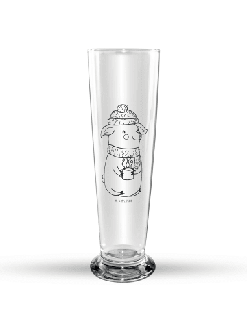 Mr. & Mrs. Panda Bierglas Schwein Glühwein ohne Spruch in Transparent