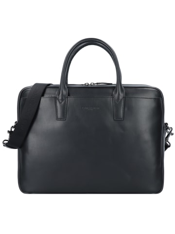 Lancaster Capital Aktentasche Leder 35 cm Laptopfach in noir