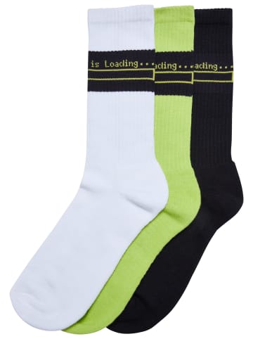 Urban Classics Socken in white/black/frozenyellow