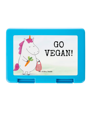 Mr. & Mrs. Panda Lunchbox Einhorn Vegan Design mit Spruch in Weiß