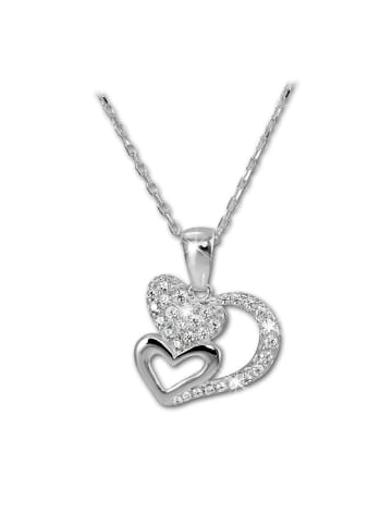 SilberDream 925 Sterling Silber Damen SilberDream Halsketten Herzen  ca. 46,4cm