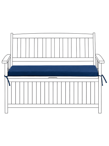 Beliani Auflagen SOVANA in Blau - (W) 108 x (H) 5 x (L) 45 cm