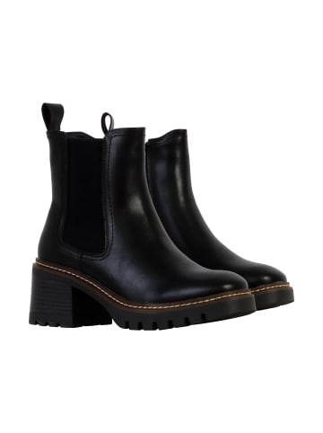 Divine Factory Alénoa-Lederstoffstiefel Schwarz