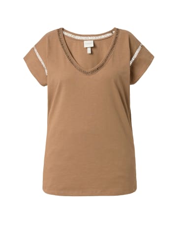 Ulla Popken Shirt in hellbraun