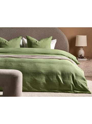 Beliani 3-tlg Bettwäsche-Set SUMNER in Grün