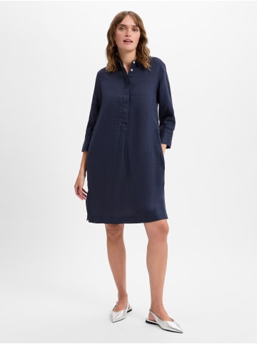 Franco Callegari Leinenkleid in marine - 0040