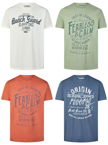 riverso T-Shirt RIVLeon 4er Pack in Mehrfarbig