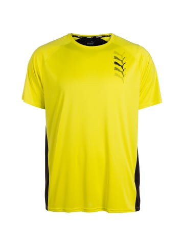 Puma Trainingsshirt Fit Logo Graphic in gelb / schwarz