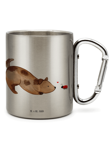 Mr. & Mrs. Panda Thermobecher Hund Marienkäfer ohne Spruch in Silber