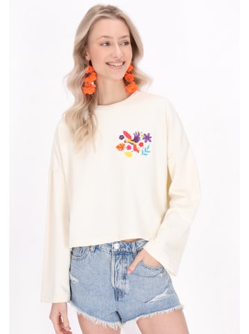 IZIA Women Sweatshirt in cream