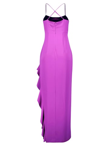 Vera Mont Abendkleid mit Volant in Shiny Grape