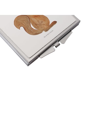 Mr. & Mrs. Panda Mini Spiegel Eichhörnchen Weihnachtszeit ohne S... in Weiß