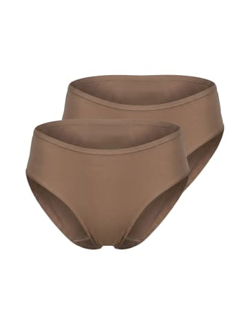Nina von C. 2er Pack Hüftslip in noisette