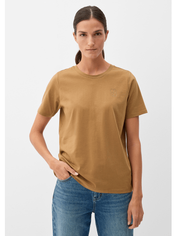 S. Oliver T-Shirt kurzarm in Braun