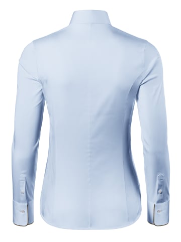 Vincenzo Boretti Bluse tailliert in eisblau