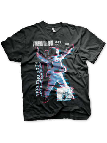 MTV T-Shirt "Moon Man Big Tall T-Shirt" in Schwarz