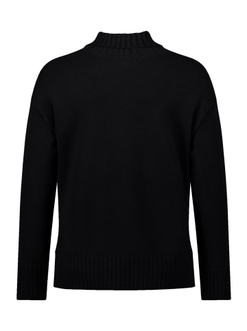 Betty Barclay Feinstrickpullover mit Spitzenkante in Schwarz