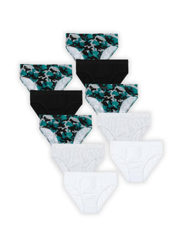 Minoti 10er-Set: Slips 9B BRIEF 4R in schwarz